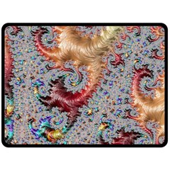 Fractal Artwork Design Pattern Double Sided Fleece Blanket (large)  by Wegoenart