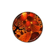 Leaf Autumn Nature Background Hat Clip Ball Marker (10 Pack) by Wegoenart