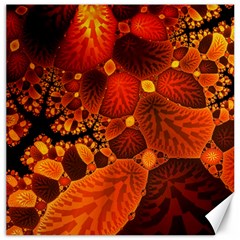 Leaf Autumn Nature Background Canvas 20  X 20  by Wegoenart