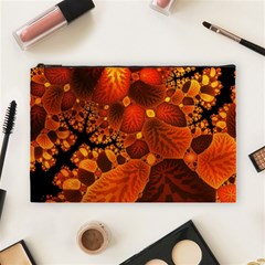 Leaf Autumn Nature Background Cosmetic Bag (large) by Wegoenart