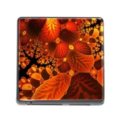 Leaf Autumn Nature Background Memory Card Reader (square 5 Slot) by Wegoenart