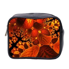 Leaf Autumn Nature Background Mini Toiletries Bag (two Sides) by Wegoenart