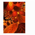 Leaf Autumn Nature Background Small Garden Flag (Two Sides) Back