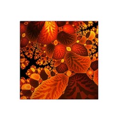 Leaf Autumn Nature Background Satin Bandana Scarf by Wegoenart