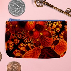 Leaf Autumn Nature Background Large Coin Purse by Wegoenart