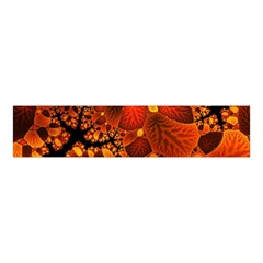 Leaf Autumn Nature Background Velvet Scrunchie by Wegoenart