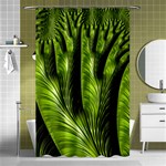 Fractal Background Abstract Green Shower Curtain 48  x 72  (Small)  Curtain(48  X 72 ) - 42.18 x64.8  Curtain(48  X 72 )