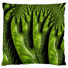 Fractal Background Abstract Green Standard Flano Cushion Case (two Sides) by Wegoenart