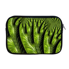 Fractal Background Abstract Green Apple Macbook Pro 17  Zipper Case by Wegoenart