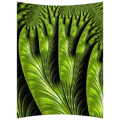 Fractal Background Abstract Green Back Support Cushion by Wegoenart