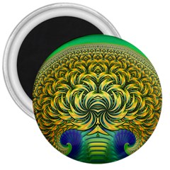 Fractal Tree Abstract Fractal Art 3  Magnets by Wegoenart