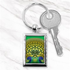 Fractal Tree Abstract Fractal Art Key Chains (rectangle)  by Wegoenart