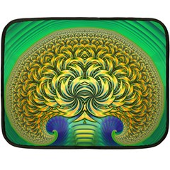 Fractal Tree Abstract Fractal Art Fleece Blanket (mini) by Wegoenart