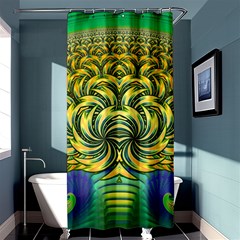 Fractal Tree Abstract Fractal Art Shower Curtain 36  X 72  (stall)  by Wegoenart