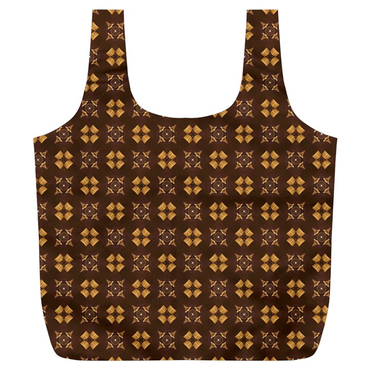 Background Pattern Structure Full Print Recycle Bag (XL)