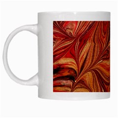 Marbled Paper Mottle Color Movement White Mugs