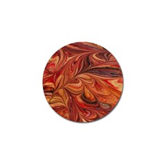 Marbled Paper Mottle Color Movement Golf Ball Marker by Wegoenart