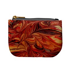 Marbled Paper Mottle Color Movement Mini Coin Purse by Wegoenart