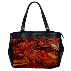 Marbled Paper Mottle Color Movement Oversize Office Handbag by Wegoenart