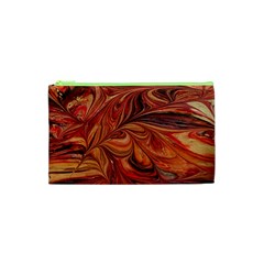 Marbled Paper Mottle Color Movement Cosmetic Bag (xs) by Wegoenart