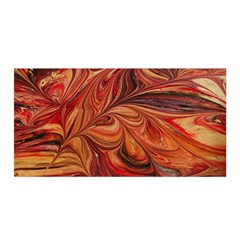 Marbled Paper Mottle Color Movement Satin Wrap by Wegoenart