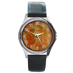 Mottle Color Movement Colorful Round Metal Watch