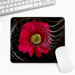 Fantasy Flower Fractal Blossom Large Mousepads by Wegoenart