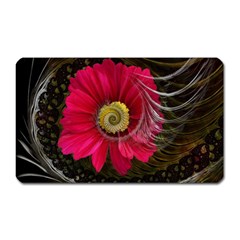 Fantasy Flower Fractal Blossom Magnet (rectangular)