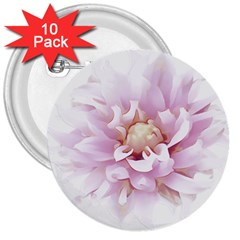 Abstract Transparent Image Flower 3  Buttons (10 Pack)  by Wegoenart