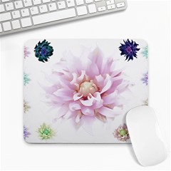 Abstract Transparent Image Flower Large Mousepads