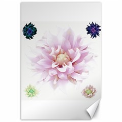 Abstract Transparent Image Flower Canvas 12  X 18  by Wegoenart