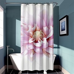 Abstract Transparent Image Flower Shower Curtain 36  X 72  (stall)  by Wegoenart