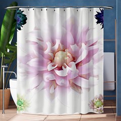 Abstract Transparent Image Flower Shower Curtain 60  X 72  (medium)  by Wegoenart