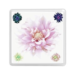 Abstract Transparent Image Flower Memory Card Reader (square) by Wegoenart