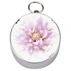 Abstract Transparent Image Flower Silver Compasses