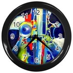 Twilight Bass No. 2 Wall Clock (Black) Front