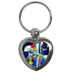 Twilight Bass No  2 Key Chains (heart)  by Azure