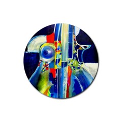 Twilight Bass No  2 Rubber Coaster (round)  by Azure