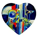 Twilight Bass No. 2 Heart Ornament (Two Sides) Front