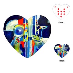 Twilight Bass No  2 Playing Cards (heart) by Azure