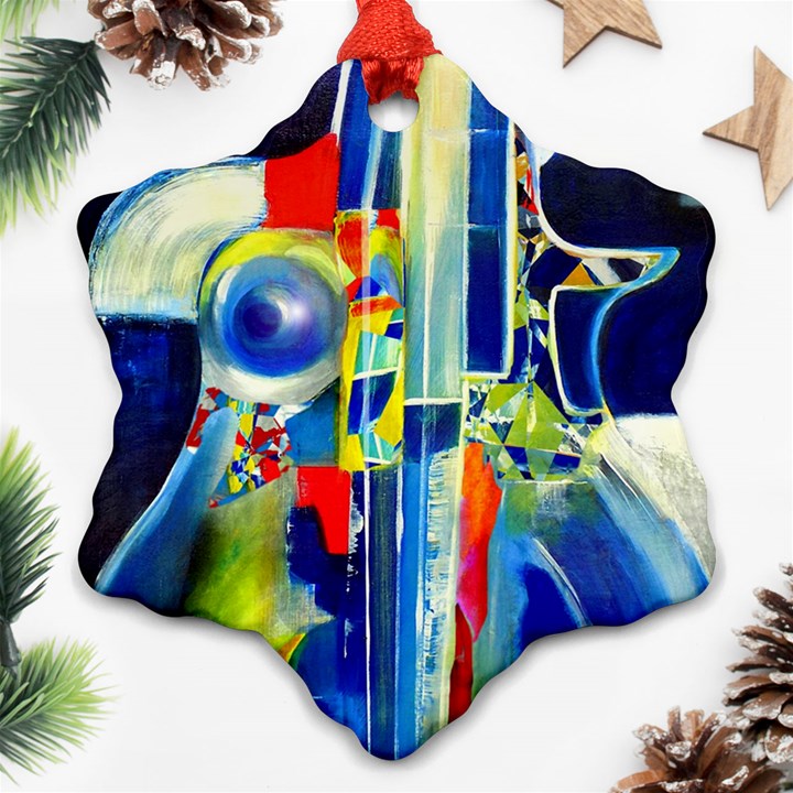 Twilight Bass No. 2 Snowflake Ornament (Two Sides)