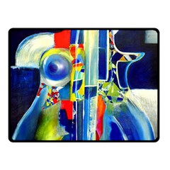 Twilight Bass No  2 Double Sided Fleece Blanket (small)  by Azure