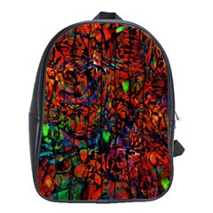 Dance  Of The  Forest 1 School Bag (large) by Azure