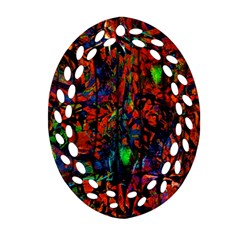 Dance  Of The  Forest 1 Oval Filigree Ornament (two Sides)