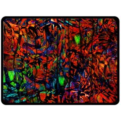 Dance  Of The  Forest 1 Fleece Blanket (large)  by Azure