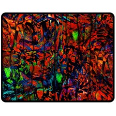 Dance  Of The  Forest 1 Fleece Blanket (medium)  by Azure