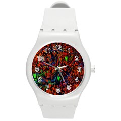 Dance  Of The  Forest 1 Round Plastic Sport Watch (m) by Azure