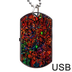 Dance  Of The  Forest 1 Dog Tag Usb Flash (one Side)