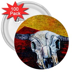 Skull 2 3  Buttons (100 Pack) 