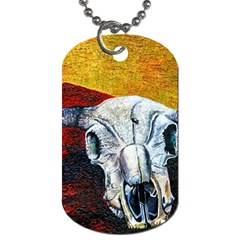 Skull 2 Dog Tag (one Side)